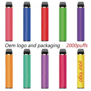 OEM Jednorazowy Vape Pen Custom Logo Dostosowane jednorazowe papierosy e